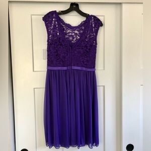 David’s Bridal Purple Regency (Size 6)NWT